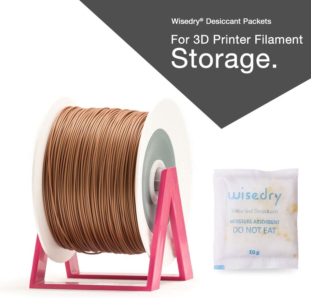 Wisedry rechargeable silica gel packets in a product photo for comparing container amount options