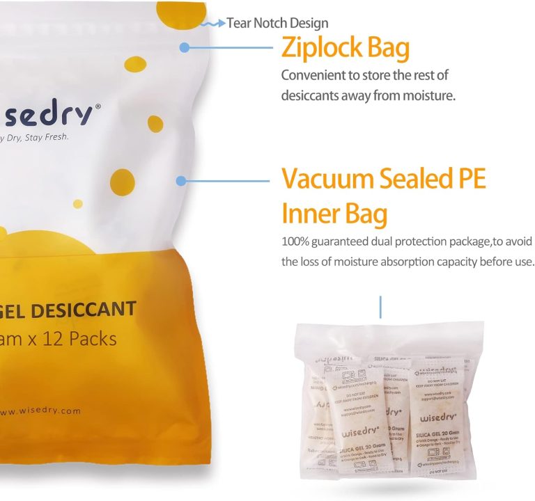 Wisedry rechargeable silica gel packets for two filament storage boxes