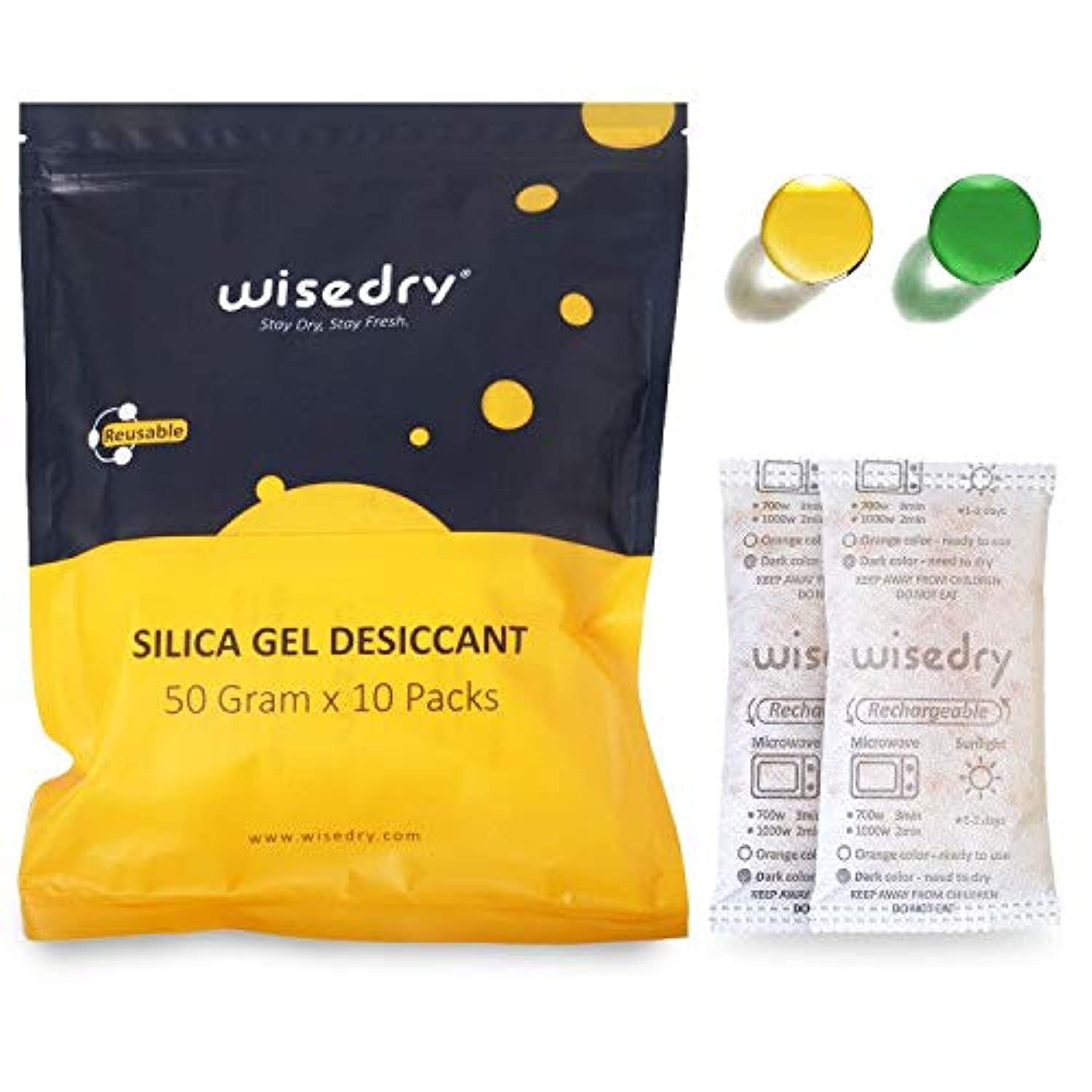 Silica gel packets used for everyday moisture control