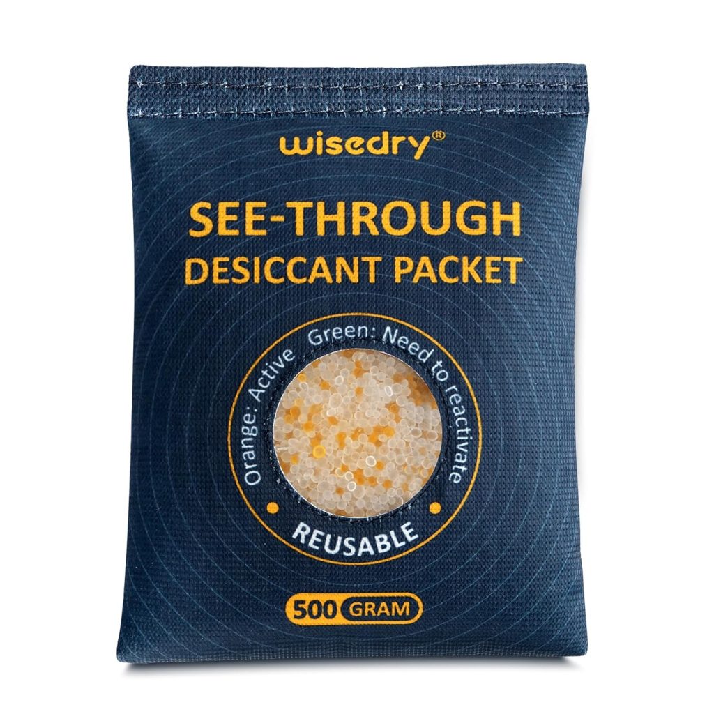 Wisedry see-through desiccant packets with indicating silica gel
