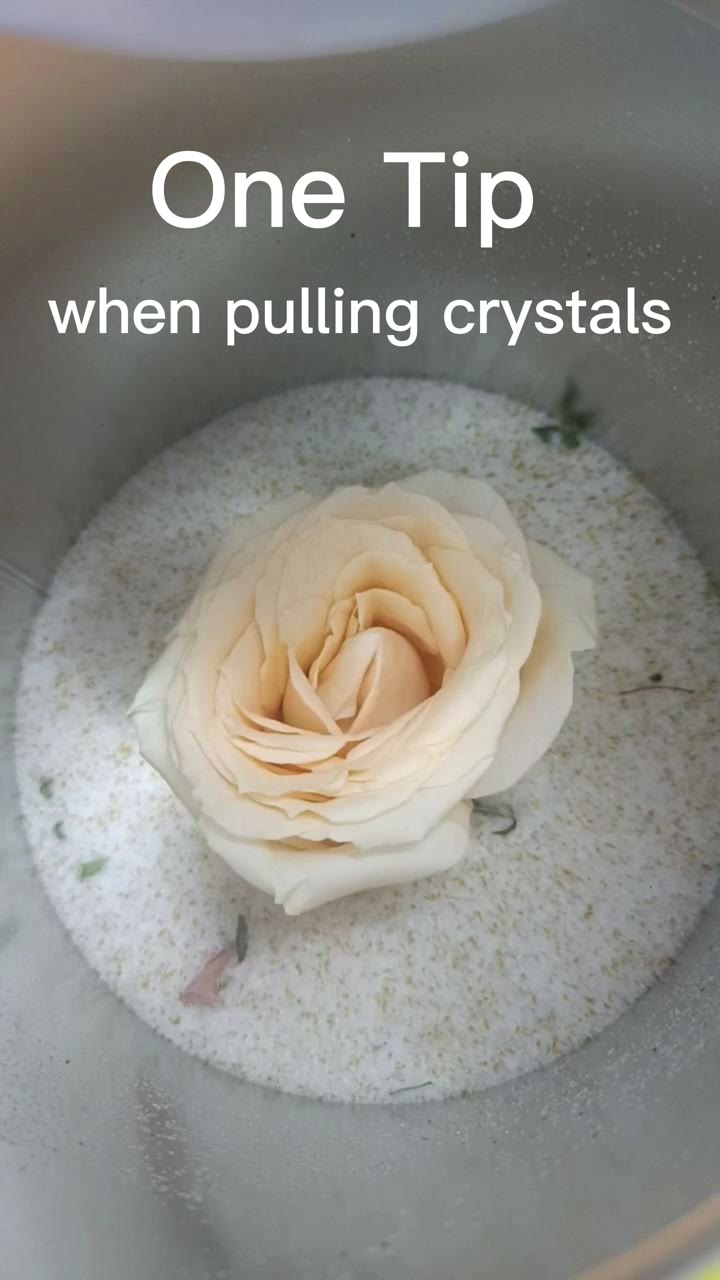 One tip when pulling crystals from flower drying silica gel