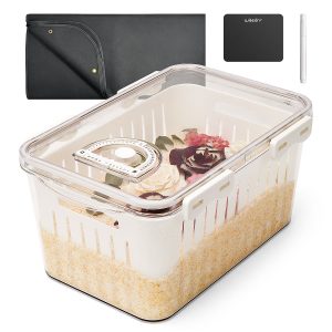Wisedry flower drying box kit with silica gel crystals and accessories