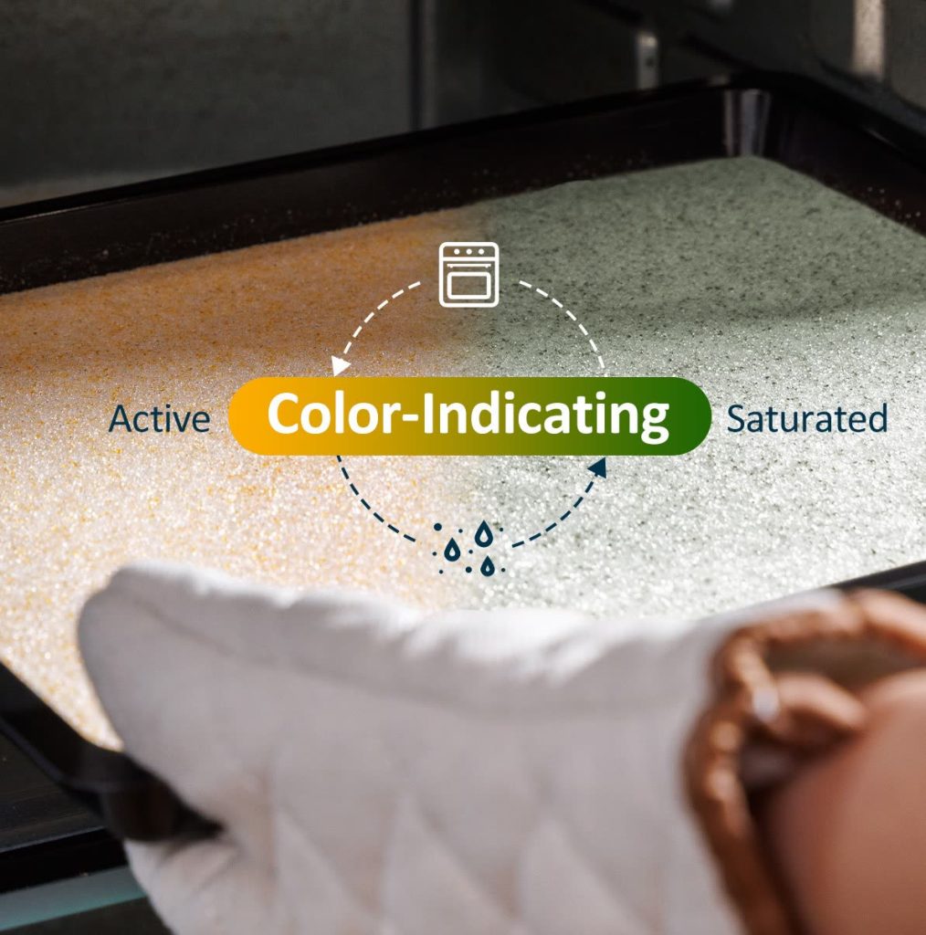 Color indicating Wisedry flower drying silica gel recharge guide